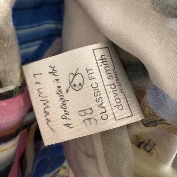 David Smith Australia Surf Button Down Mens XL Beach Bold Statement Vacation - Picture 4 of 8